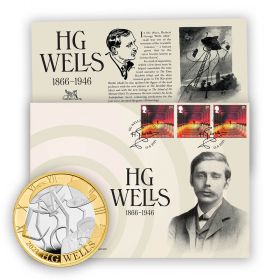 Classic Science Fiction - HG Wells Silver Coin Cover