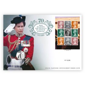 Her Majesty The Queen's Platinum Jubilee Brilliant Uncirculated 50p Coin Cover
