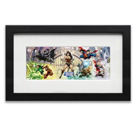 DC Collection Framed Justice League Stamp Sheet